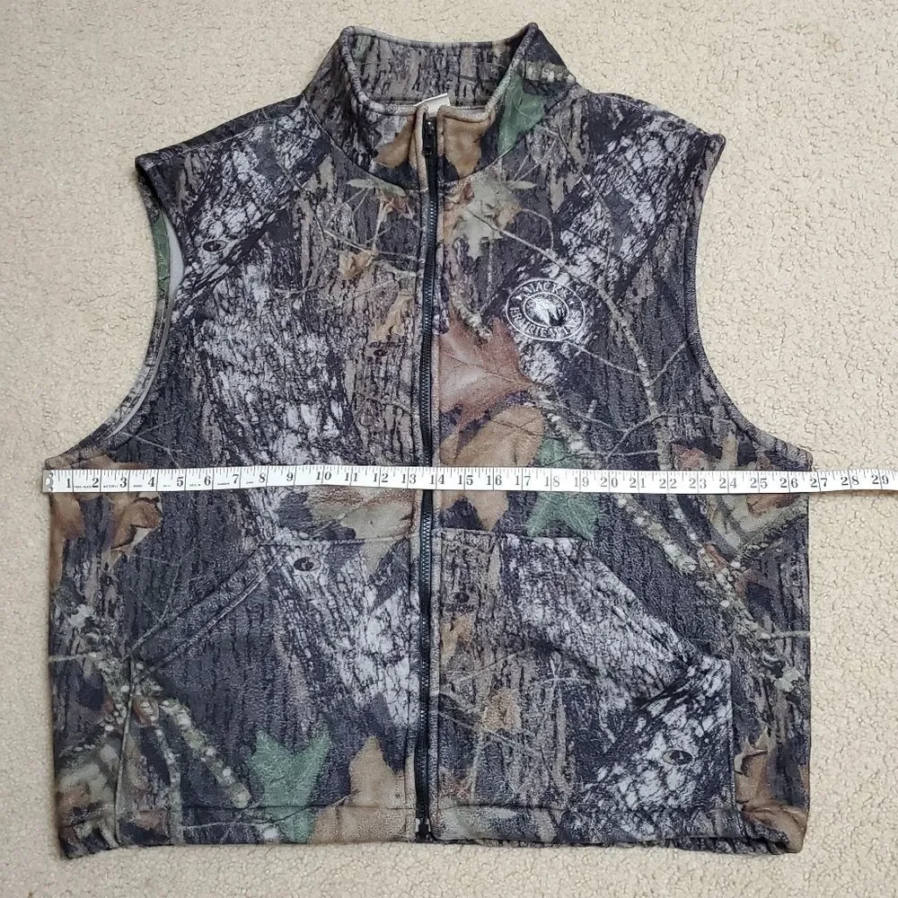 Macks Prairie Wings Mens Size XL Fleece Camo Vest - Picture 9 of 10